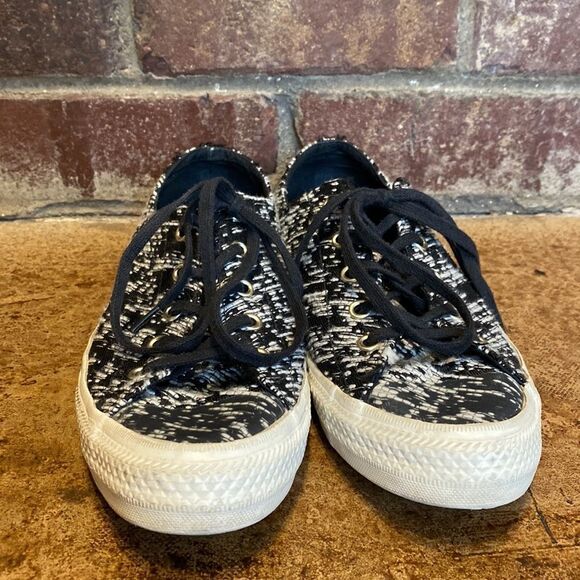 Converse Chuck Norris‎ All Star low top black and white tweed sneakers - Picture 2 of 7